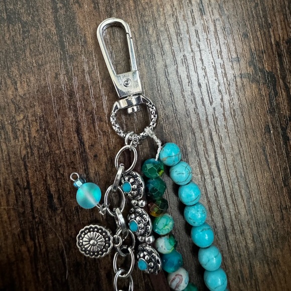 Turquoise Western Bag Charm - Picture 4 of 7